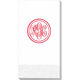 Double Circle Monogram Guest Towels Image 1 of 5